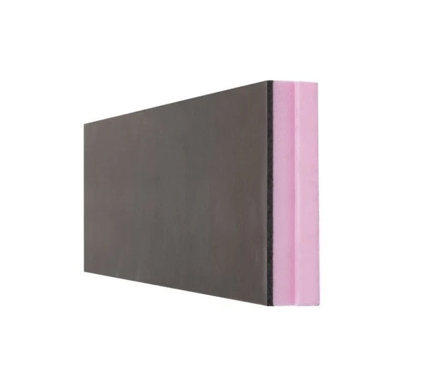 XPS kantplank antraciet - 1250x300x100+8mm - Rd 2,85