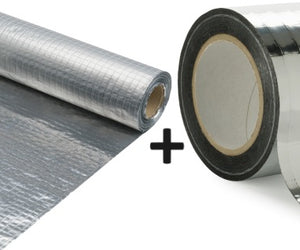 Set Miofol® 125 AV l 1.50mx25m ( binnenzijde; dampdicht) + VAST-R Aluminium Tape 75 mm x 25 mtr