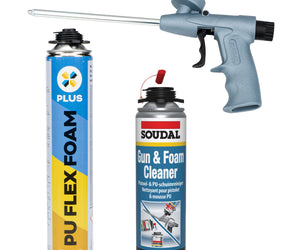 Set PUR Schuim (Flexibel), reiniger en doseerpistool