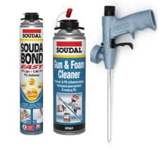 Set PUR Schuimlijm - reiniger - doseerpistool