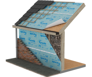 Tyvek Soft damp-open dakfolie (Roofliner) - 1.5x50mtr