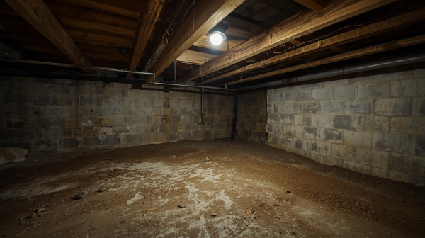 kruipruimte zonder isolatie