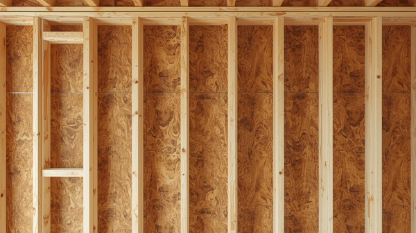 Te isoleren wand met naden en kieren