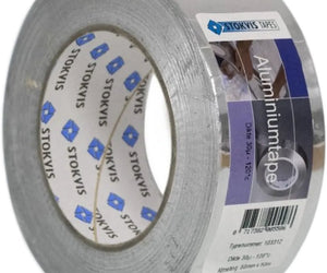 Aluminium tape stokvis | 50mm x 50mtr (voor PIR-platen)