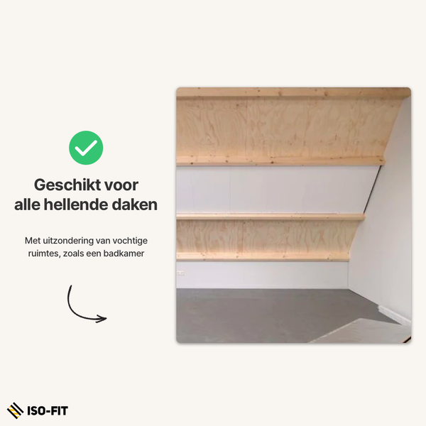 Iso-Fit Compleet Zolderisolatiesysteem | 105mm - 600x1200mm (Rd 4,05 m²,K/W)