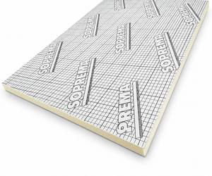 Plaat Efyos PIR - 1200x600x30mm - aluminium cachering - Rd 1.30 - 0.72m2