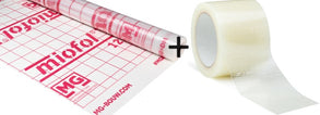 Set Miofol® 125 S l 1.50mx25m (binnenzijde - dampremmer) + VAST-R Folie Tape basic | 75mm x 25mtr