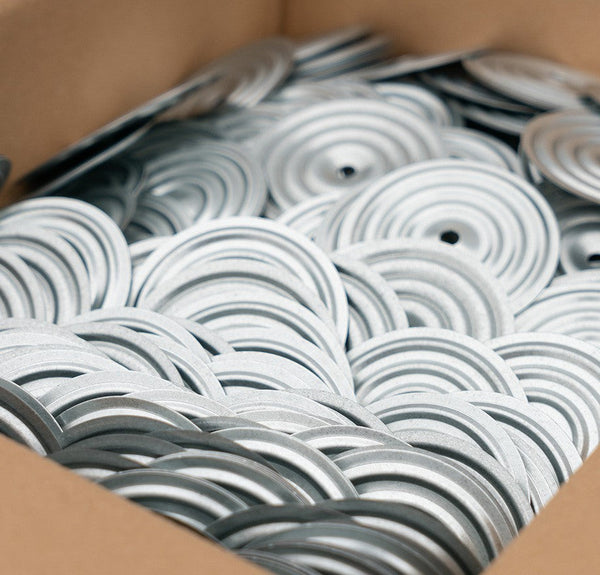 Dakplaatjes 90 mm verzinkt 0.7 mm 100 stuks