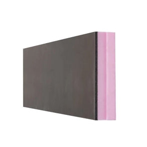 XPS kantplank antraciet - 1250x300x50+8mm - Rd 1,55