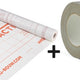 Set Miofol Active (Damp-variabel / klimaatfolie) | 1.50x30mtr + Vast-R Spinvlies Tape 75mm x 25mtr