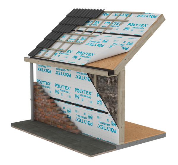 Polytex® Original waterdicht en damp-open - 1.5x25mtr