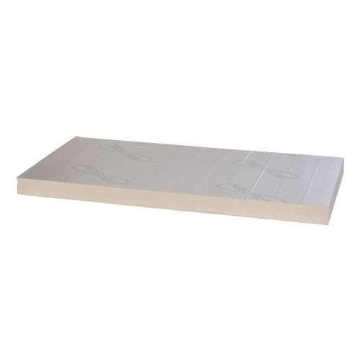 Pak Recticel Silver PIR - 1200x600x100mm - aluminium cachering -  Rd 4.50 (5pl/pak)