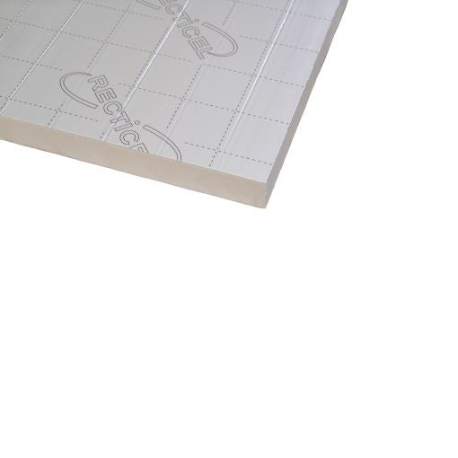 Pak Recticel Silver PIR - 2400x1200x120mm - aluminium cachering - Rd 5.45 (9pl/pak)