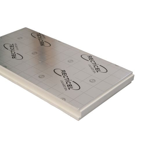 Recticel Eurowall PIR - 1200x600x82mm - aluminium cachering (tand en groef) - Rd 3.70 (6pl/pak)
